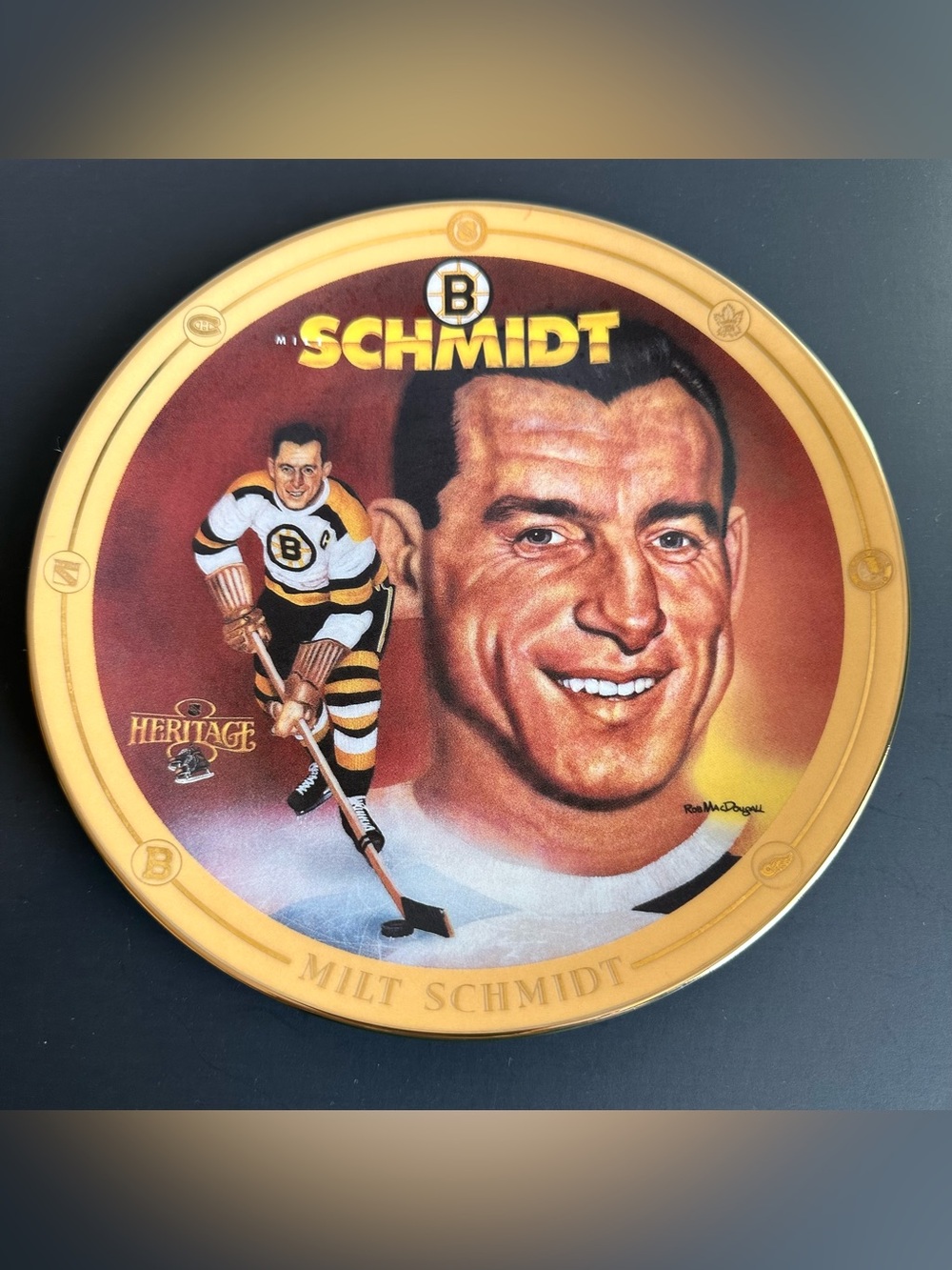 Legends of Hockey’s Golden Era 1995 Collector Plate by Rob MacDougall